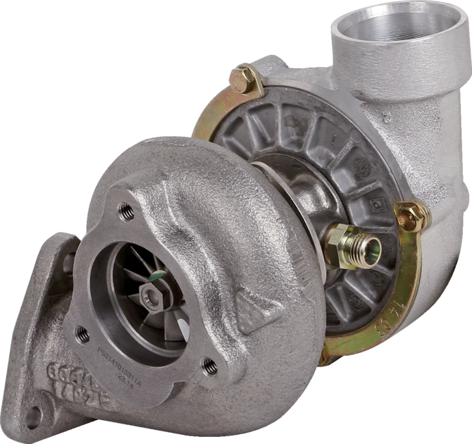 BorgWarner Turbolader anstelle von Steyr 131185110115 Ansaugseite Schlauchanschluss Ø 48 mm BorgWarner