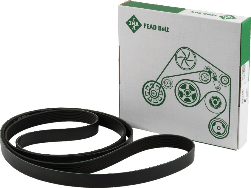 Ina Keilrippenriemen 8PK 3308 mm, mit Druckluft, mit Klima, passend für John Deere L223682 Ina