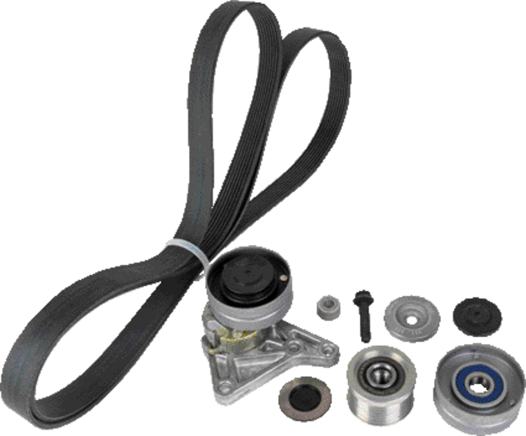 Ina Keilrippenriemensatz 8PK 2375 mm, mit Druckluft, ohne Klima, passend zu John Deere Ina