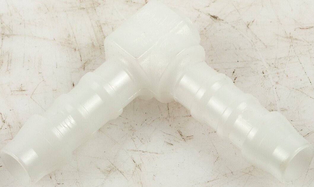 Winkelverbinder PVC für Schlauch 6 mm Innendurchmesser GartenShop24 - Hochwertige Gartengeräte