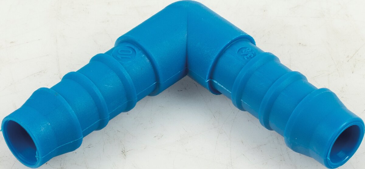 Winkelverbinder PVC für Schlauch 12 mm Innendurchmesser GartenShop24 - Hochwertige Gartengeräte