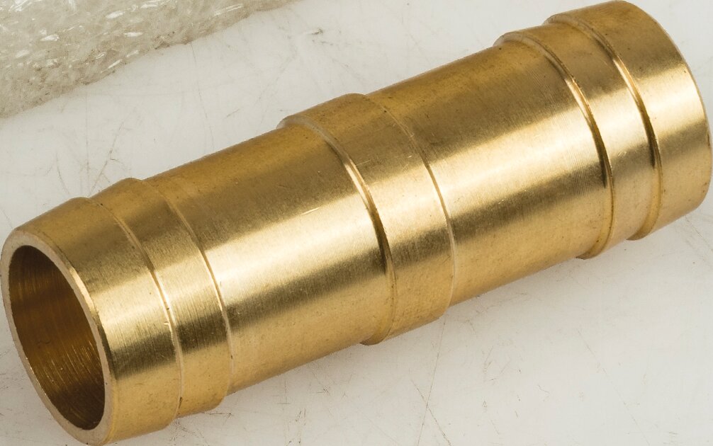 Schlauchverbinder Messing gerade für Schlauch 15 mm GartenShop24 - Hochwertige Gartengeräte