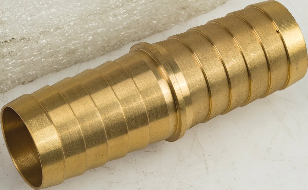 Schlauchverbinder Messing gerade 25 mm GartenShop24 - Hochwertige Gartengeräte