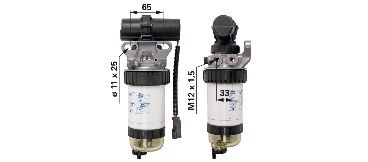 Kraftstoffpumpe komplett mit Filter, Stecker 2-polig, anstelle von CNH 84271407 GartenShop24 - Hochwertige Gartengeräte