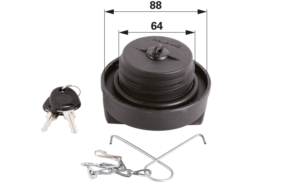 Tankverschluss versperrbar anstelle von Valtra V34650510 GartenShop24 - Hochwertige Gartengeräte
