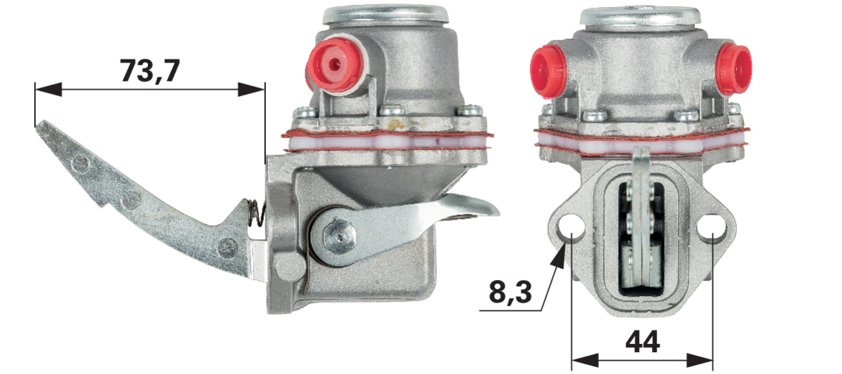 Kraftstoffpumpe anstelle von CNH 98419724 GartenShop24 - Hochwertige Gartengeräte