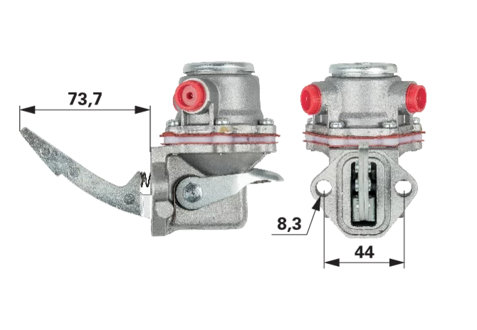 Kraftstoffpumpe anstelle von CNH 98419724 GartenShop24 - Hochwertige Gartengeräte