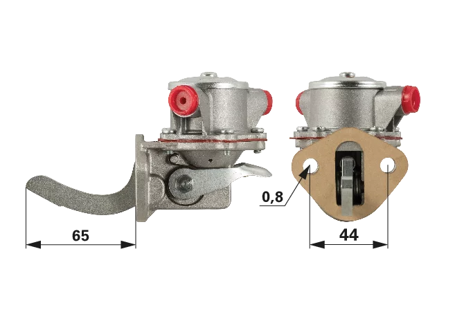 Kraftstoffpumpe anstelle von Case IH 708294R93 mit Dichtung GartenShop24 - Hochwertige Gartengeräte
