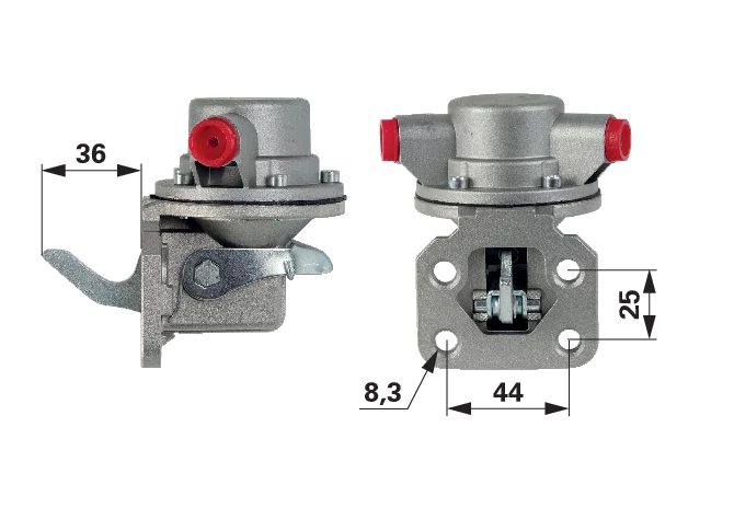 Kraftstoffpumpe anstelle von Perkins 2641725 mit Dichtung GartenShop24 - Hochwertige Gartengeräte