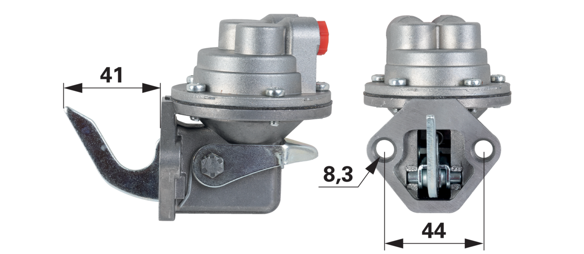 Kraftstoffpumpe anstelle von Massey Ferguson 1884857M91 mit Dichtung GartenShop24 - Hochwertige Gartengeräte