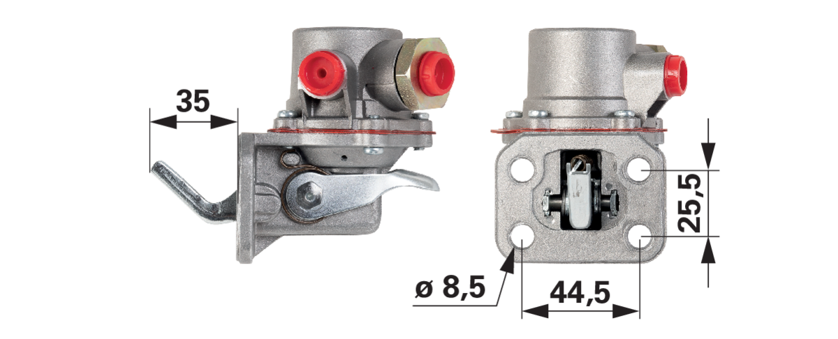 Kraftstoffpumpe anstelle von Perkins ULPK0034 mit Dichtung GartenShop24 - Hochwertige Gartengeräte