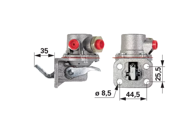 Kraftstoffpumpe anstelle von Perkins ULPK0034 mit Dichtung GartenShop24 - Hochwertige Gartengeräte