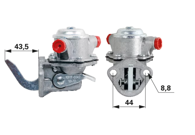Kraftstoffpumpe anstelle von Massey Ferguson 826154M91 Gewinde 1/2" UNF GartenShop24 - Hochwertige Gartengeräte