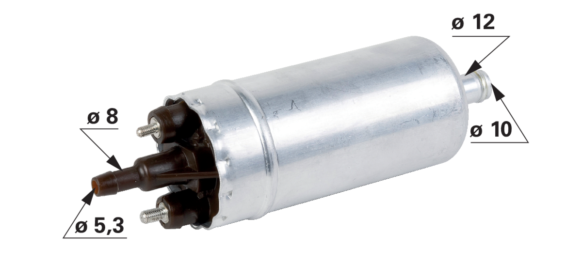 Kraftstoffpumpe elektrisch 12 V passend für Deutz-Fahr 0.012.6508.3 GartenShop24 - Hochwertige Gartengeräte