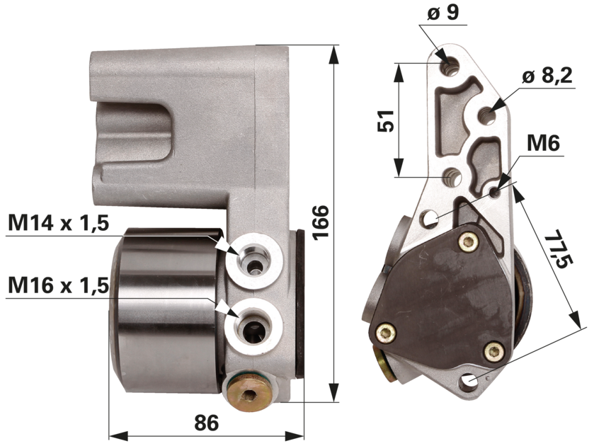 Kraftstoffpumpe für Deutz-Fahr Motor 04503576 ohne Dichtung GartenShop24 - Hochwertige Gartengeräte