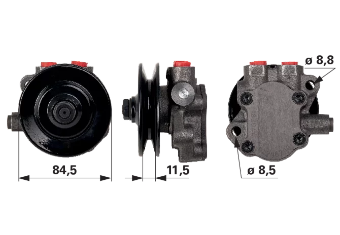 Kraftstoffpumpe passend zu Deutz-Fahr Lochdurchmesser 8,5 mm GartenShop24 - Hochwertige Gartengeräte