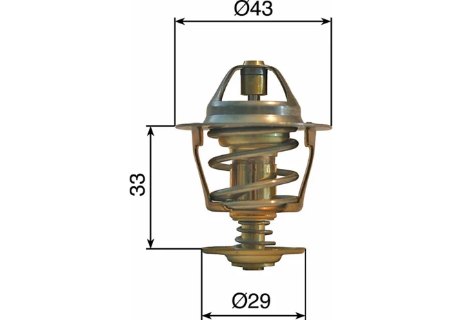 Thermostat 83 Grad – Ersatz für Case IH J928639 GartenShop24 - Hochwertige Gartengeräte