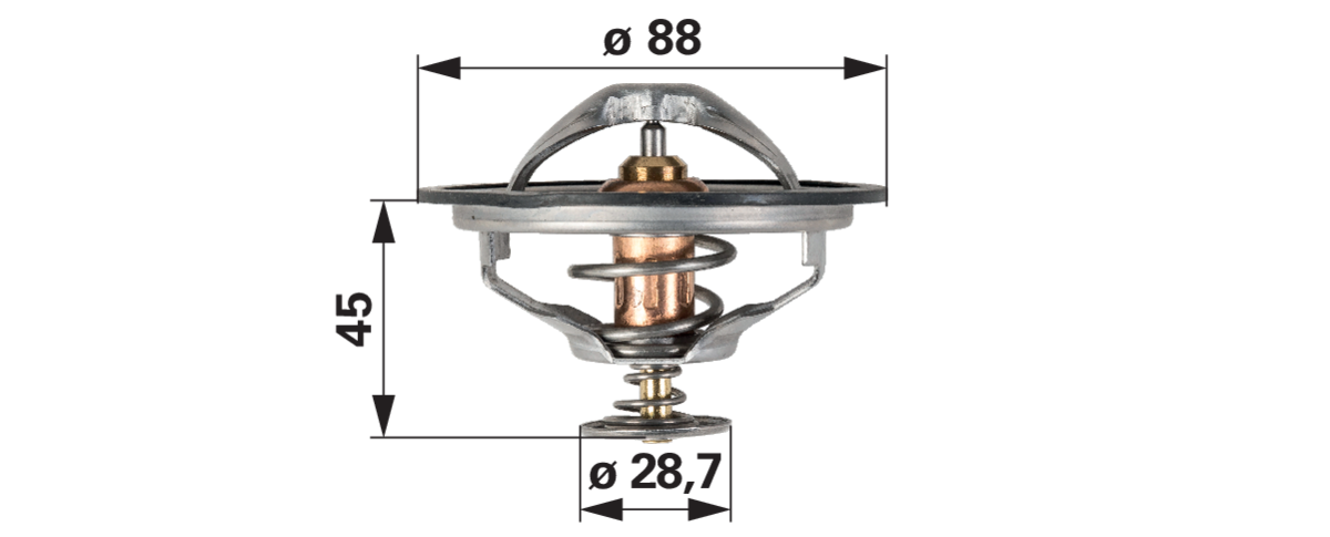Thermostat 76 °C mit Dichtung anstelle von Steyr 130100061001 GartenShop24 - Hochwertige Gartengeräte