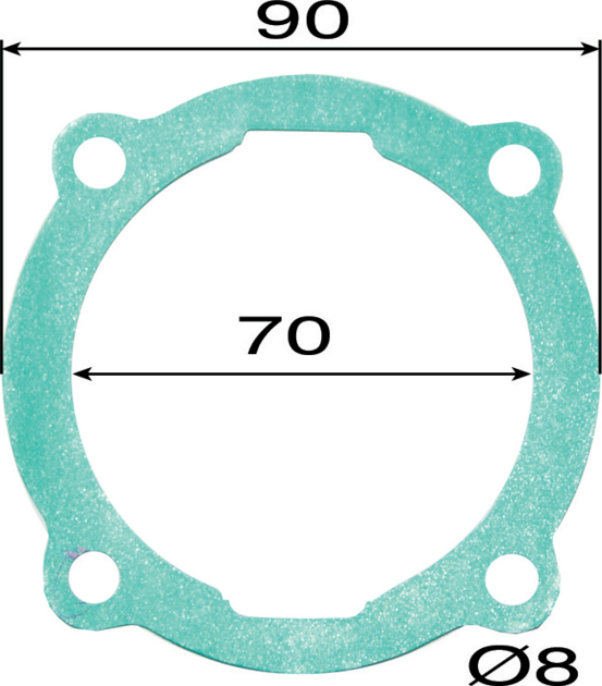 Dichtung für Thermostat 90 x 70 mm anstelle von Steyr 14139 040016 GartenShop24 - Hochwertige Gartengeräte