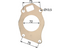 Flanschdichtung passend zu Wasserpumpe T188/30 GartenShop24 - Hochwertige Gartengeräte