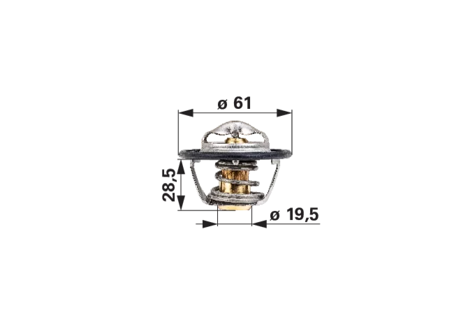 Thermostat mit Dichtung anstelle von CNH 504380075 GartenShop24 - Hochwertige Gartengeräte