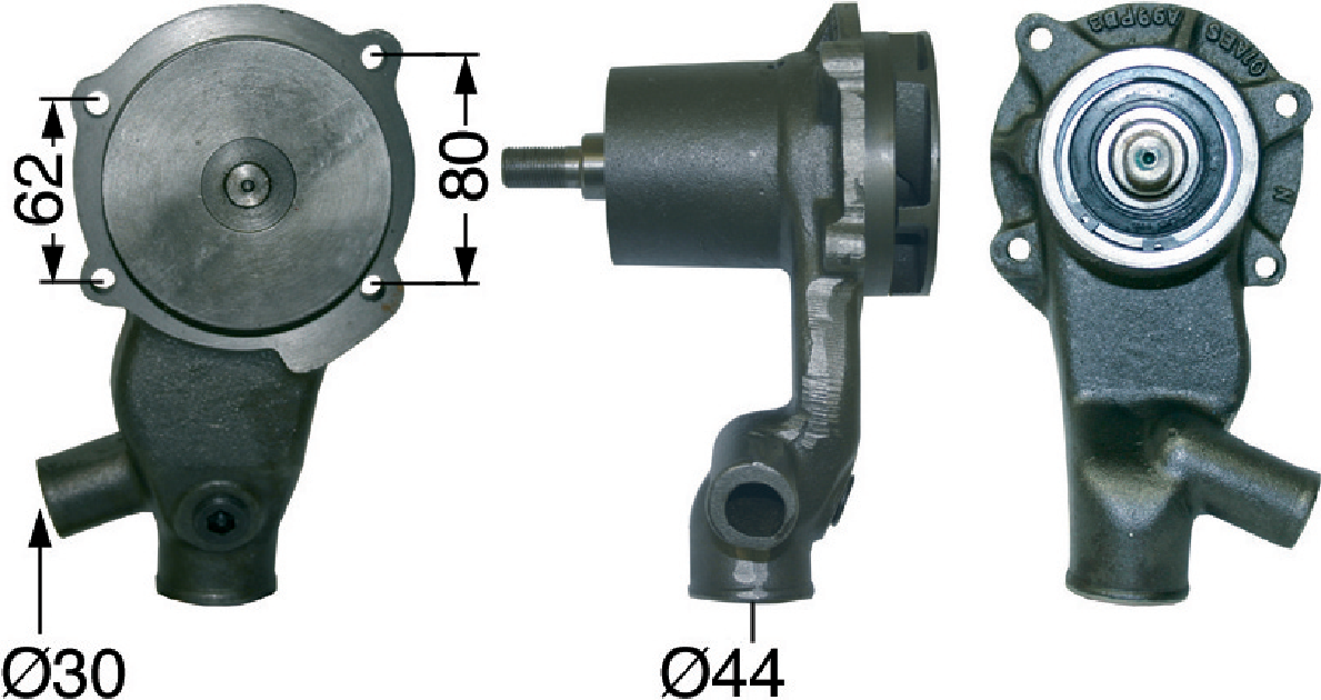 Wasserpumpe mit Dichtung anstelle von Case IH 311781A1 GartenShop24 - Hochwertige Gartengeräte