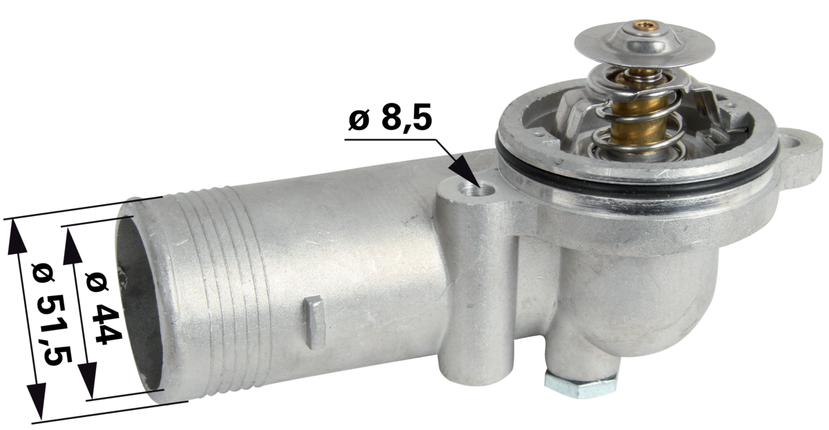 Thermostat anstelle von Perkins 4133L503 mit Gehäuse GartenShop24 - Hochwertige Gartengeräte