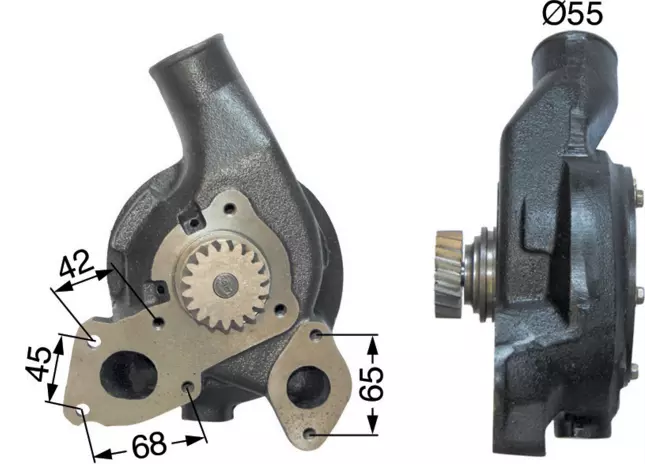 Wasserpumpe anstelle von Lindner U5MW0159 mit Dichtung und O-Ring GartenShop24 - Hochwertige Gartengeräte