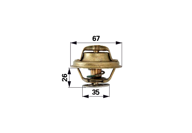 Thermostat 82 °C passend für Massey Ferguson 2485C025 GartenShop24 - Hochwertige Gartengeräte