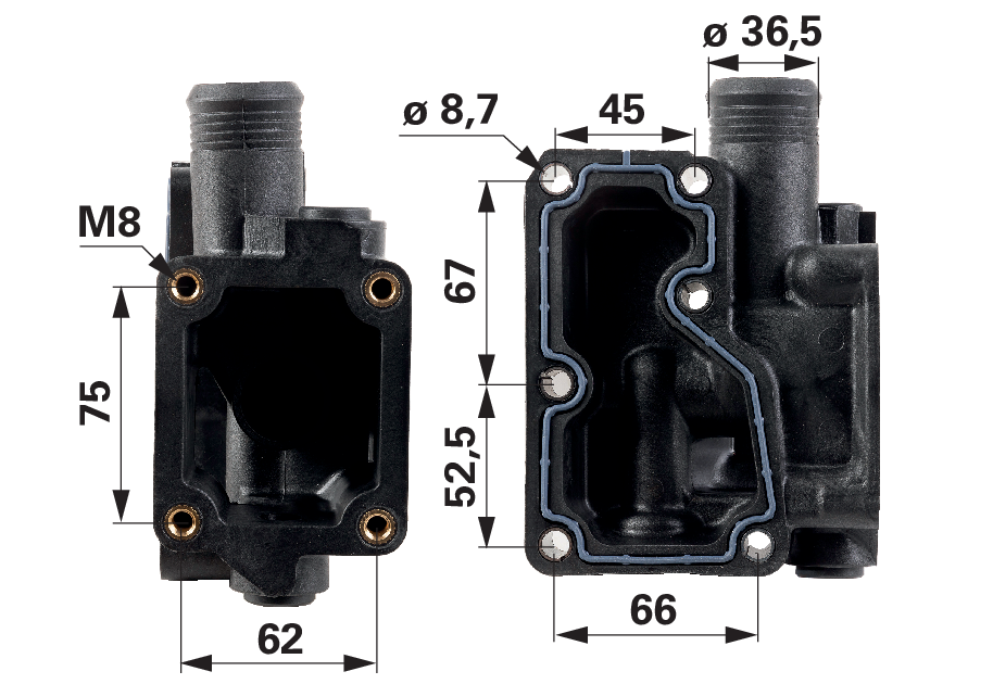Perkins Original Thermostatgehäuse 4133L054 Perkins Original