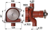 Wasserpumpe mit Dichtung anstelle von Zetor 69010656 GartenShop24 - Hochwertige Gartengeräte