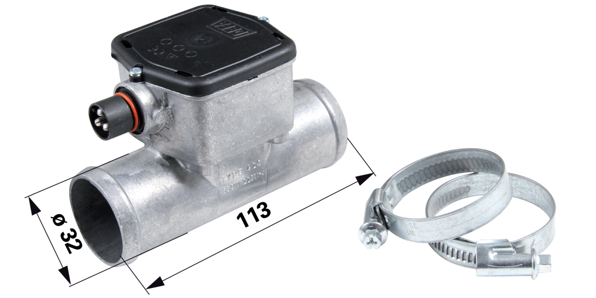 DEFA Heizelement für den Einbau in den Kühlerschlauch, Schlauch-ø 32–34 mm DEFA