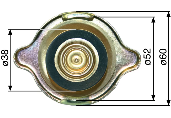 Kühlerverschluss Anschluss 36,5 mm anstelle von Steyr 162000530701 GartenShop24 - Hochwertige Gartengeräte