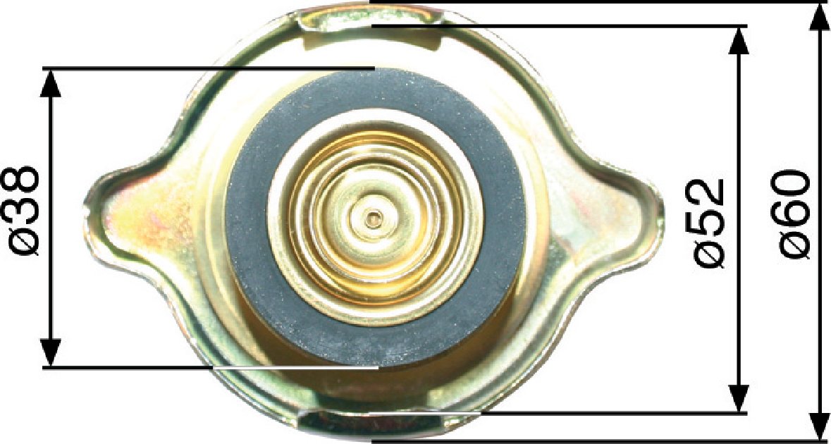 Kühlerverschluss Anschluss 38,5 mm anstelle von Steyr 1-33-753-001 GartenShop24 - Hochwertige Gartengeräte