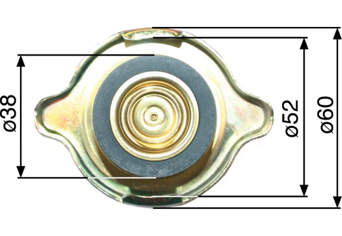 Kühlerverschluss Anschluss 38,5 mm anstelle von Steyr 1-33-753-001 GartenShop24 - Hochwertige Gartengeräte