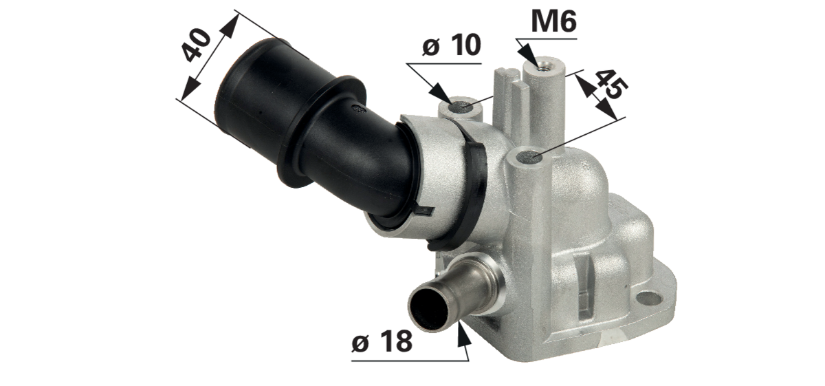Thermostat mit Gehäuse anstelle von CNH 5801964574 GartenShop24 - Hochwertige Gartengeräte