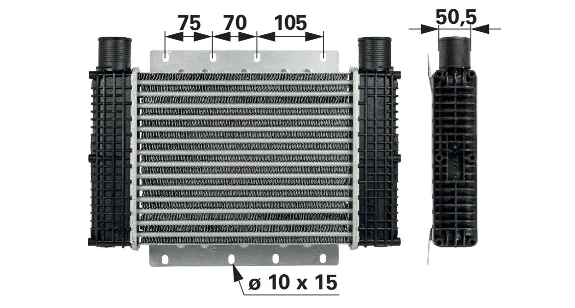 Mahle Ladeluftkühler anstelle von CNH 84408680 Mahle