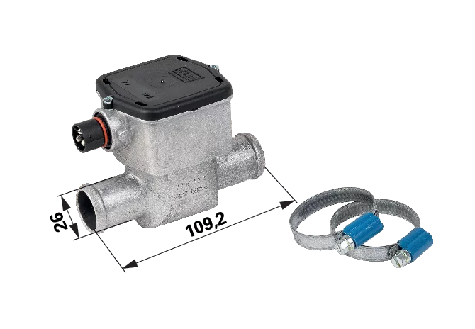 DEFA Heizelement Schlauchdurchmesser 26–28 mm mit Thermostat 80°C DEFA