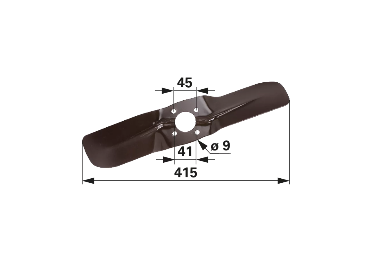 Lüfterflügel hinteres Flügelblatt anstelle von Massey Ferguson 1885173M1 GartenShop24 - Hochwertige Gartengeräte