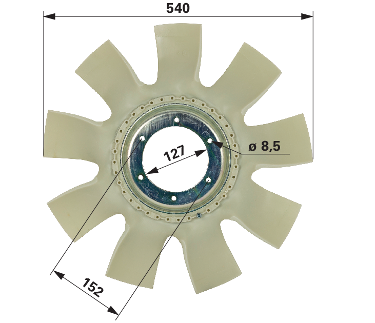Fendt Lüfterflügel H725200040110 GartenShop24 - Hochwertige Gartengeräte