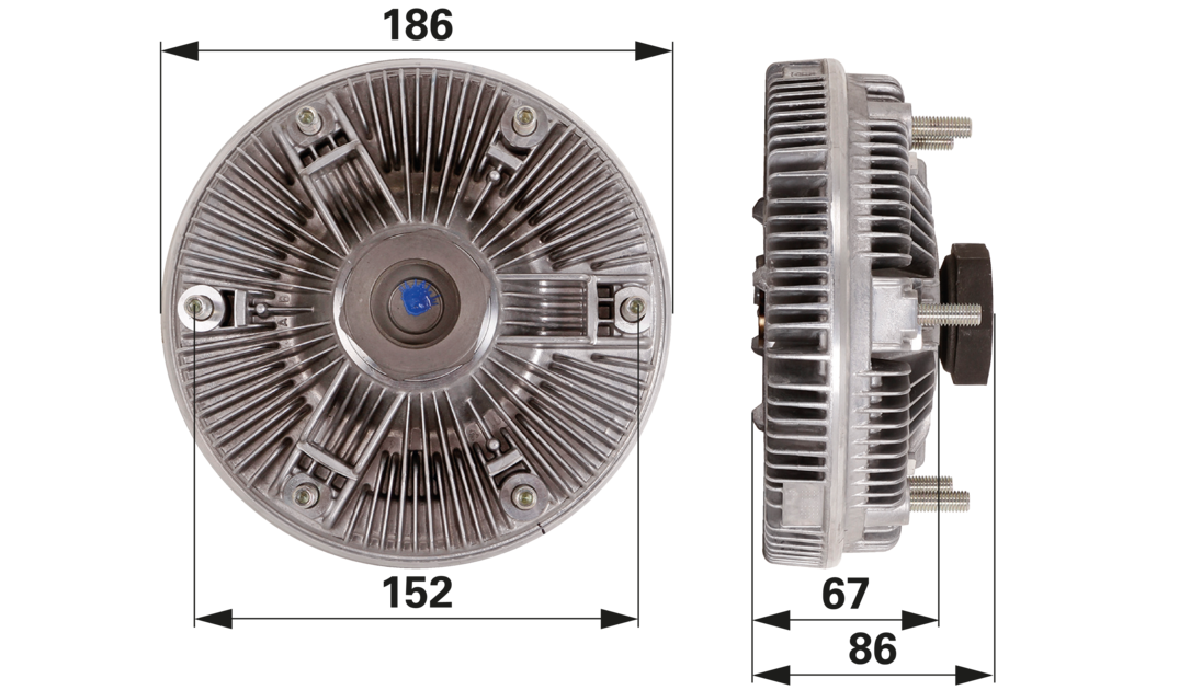 BorgWarner Lüfterkupplung anstelle von CNH 162000060018 BorgWarner
