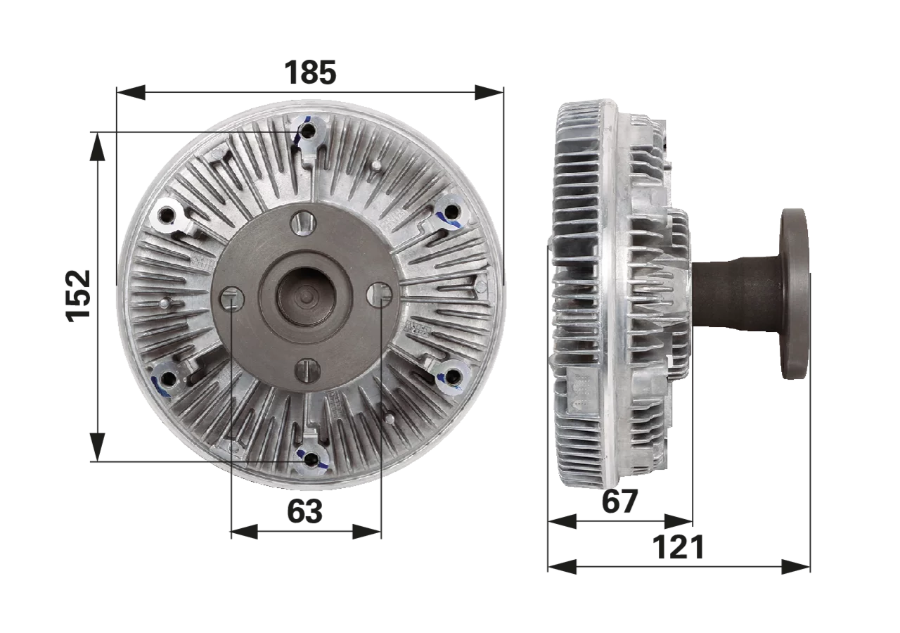 BorgWarner Lüfterkupplung anstelle von John Deere AL155874 BorgWarner