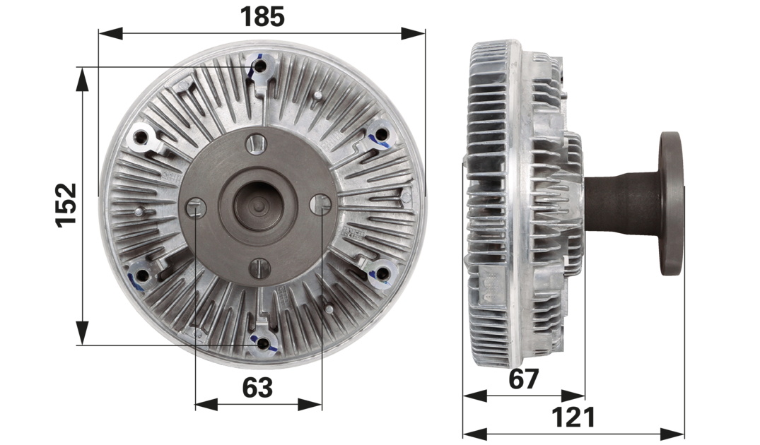 BorgWarner Lüfterkupplung anstelle von John Deere AL155874 BorgWarner