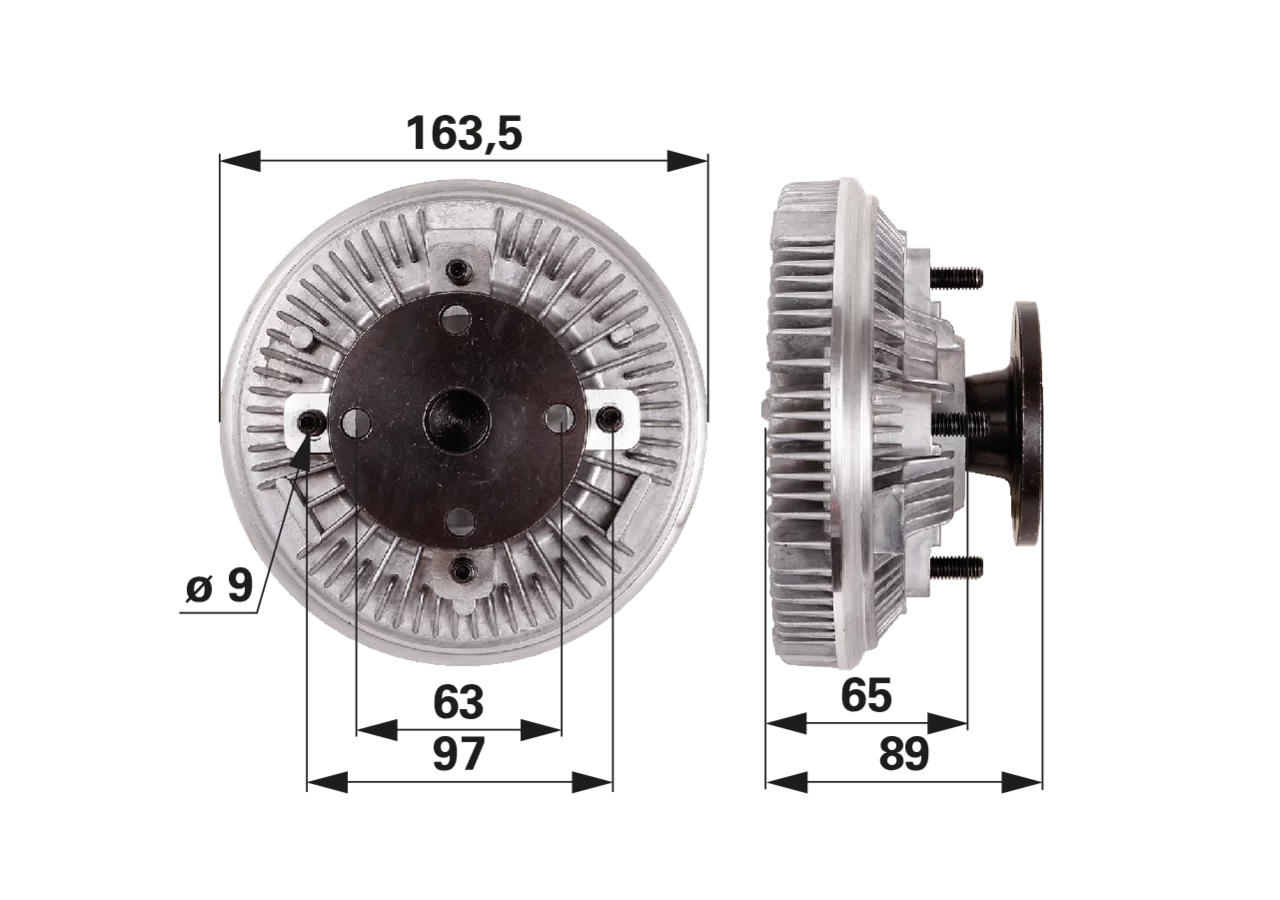 BorgWarner Lüfterkupplung anstelle von Massey Ferguson 3783123M1 BorgWarner