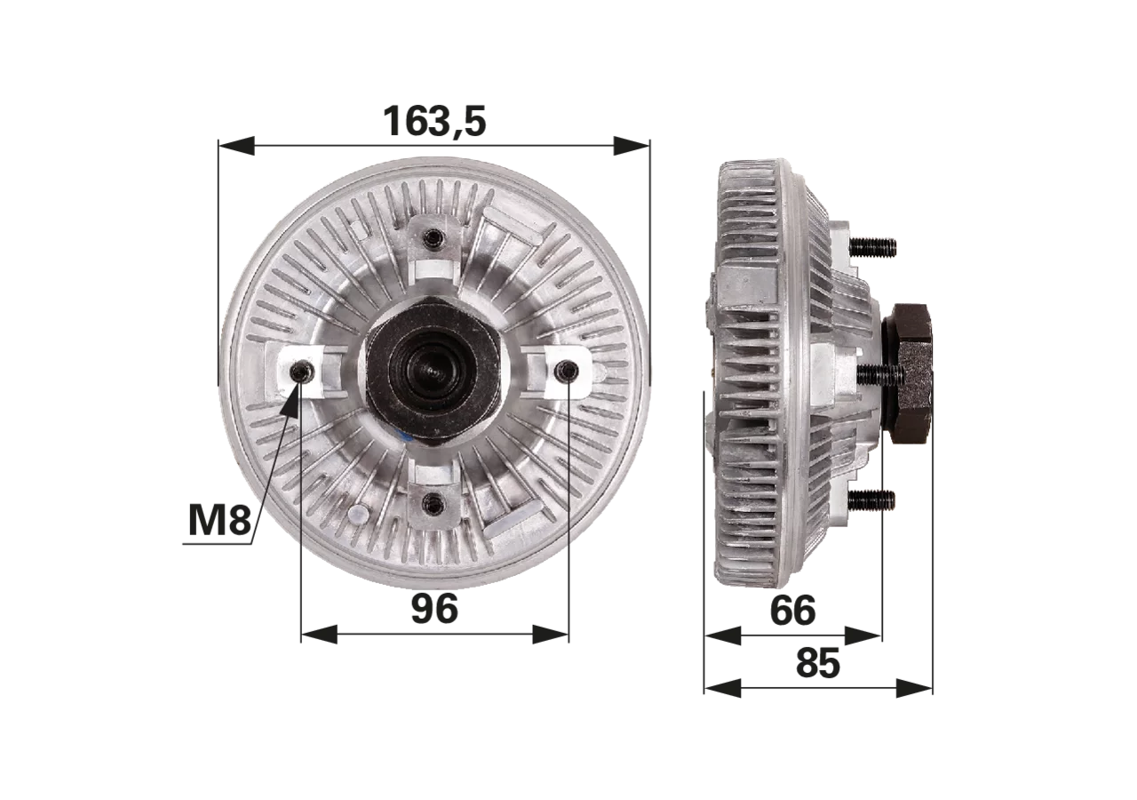 BorgWarner Lüfterkupplung anstelle von Steyr 161200060470 BorgWarner