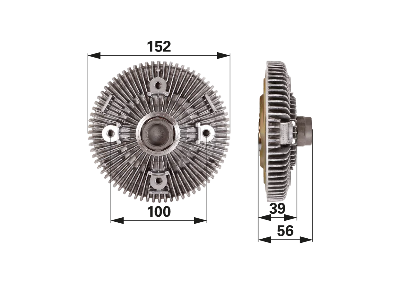 BorgWarner Lüfterkupplung anstelle von John Deere AL58126 BorgWarner