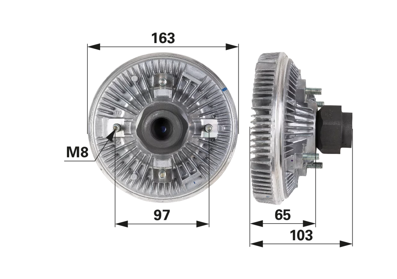 BorgWarner Lüfterkupplung anstelle von CNH 84494212 BorgWarner