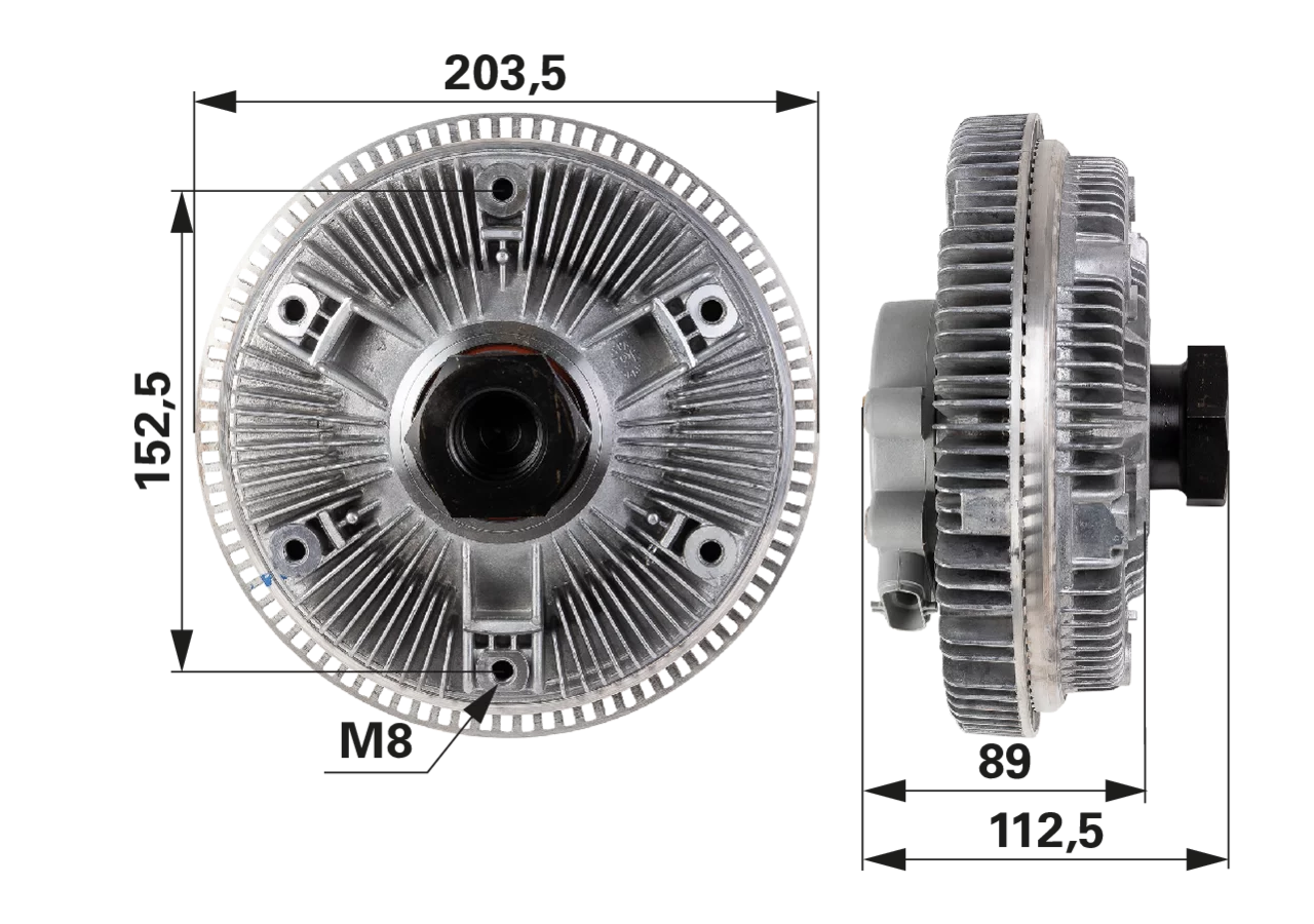 BorgWarner Lüfterkupplung anstelle von CNH 87739304 BorgWarner