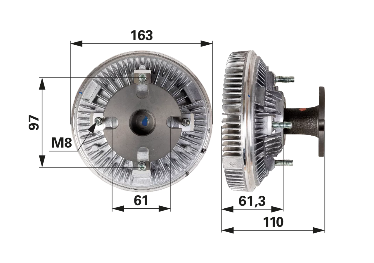 BorgWarner Lüfterkupplung anstelle von McCormick 451503A1 BorgWarner