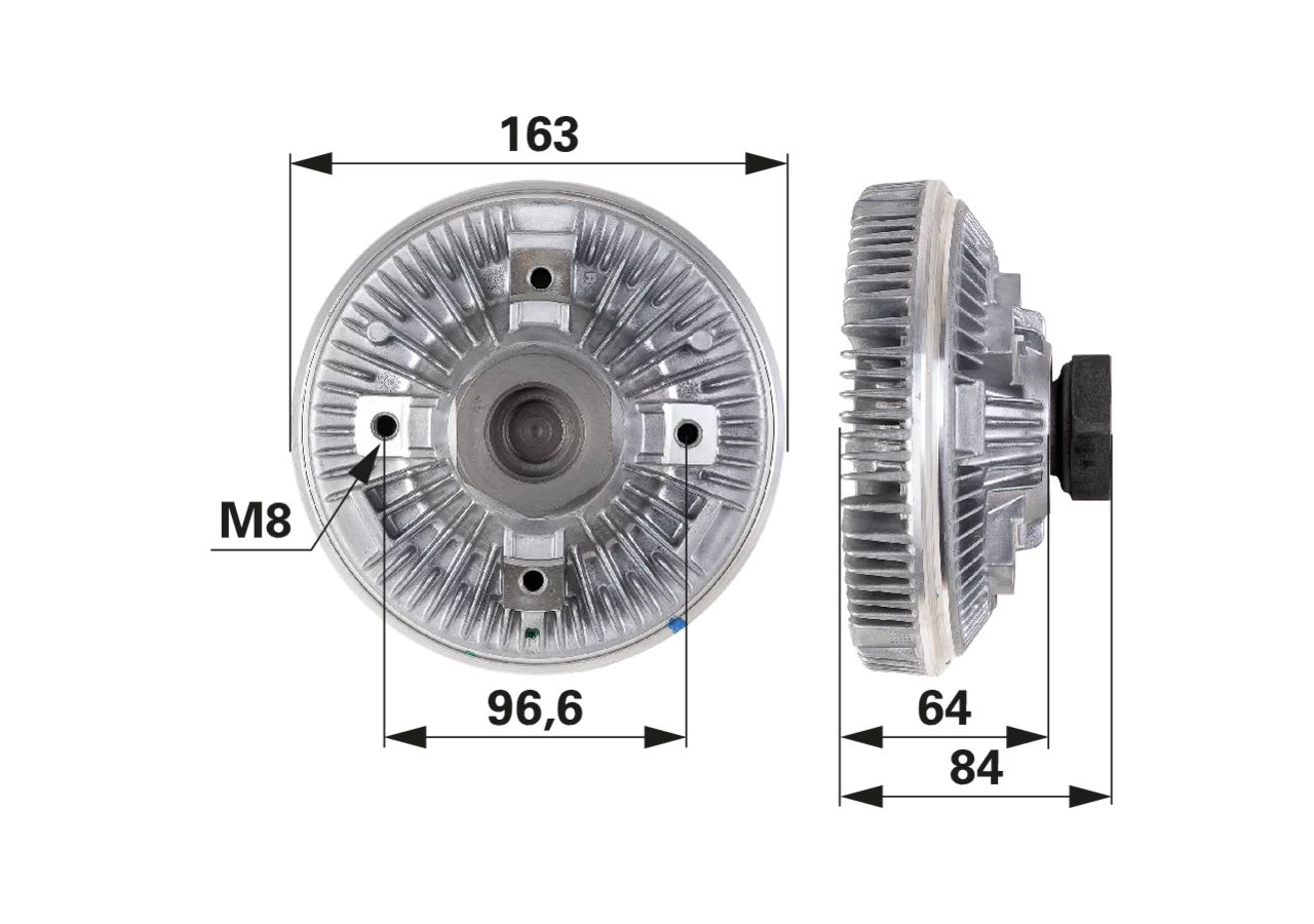 BorgWarner Lüfterkupplung anstelle von Massey Ferguson 4290780M1 BorgWarner
